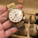 Perfect Replica Patek Philippe Calatrava All Gold Watch On Sale